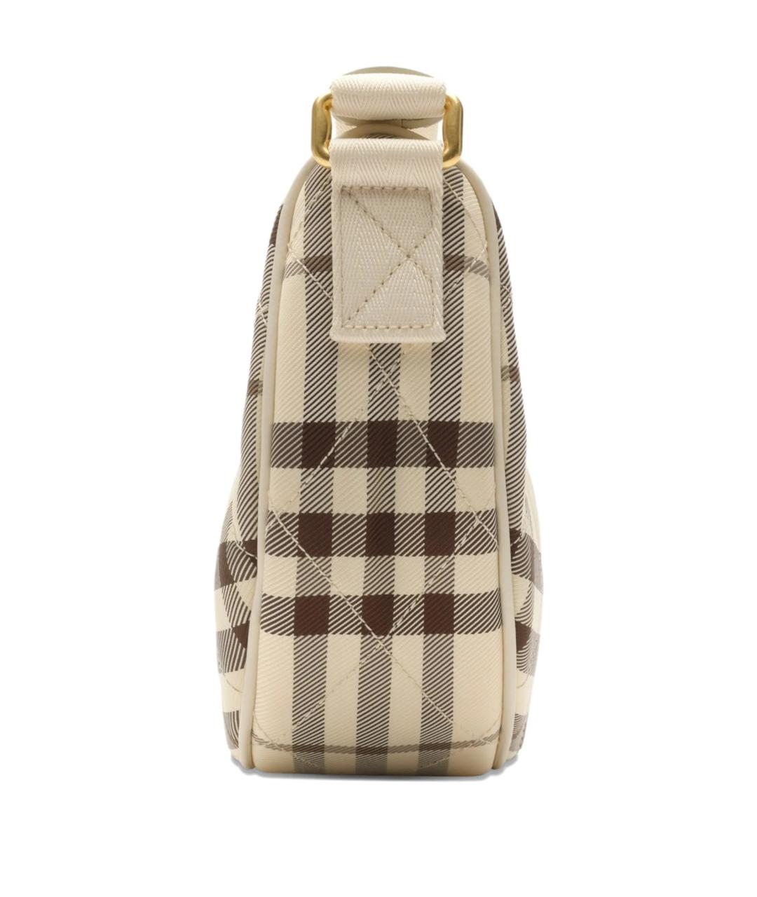 BURBERRY Бежевая синтетическая сумка через плечо, фото 2