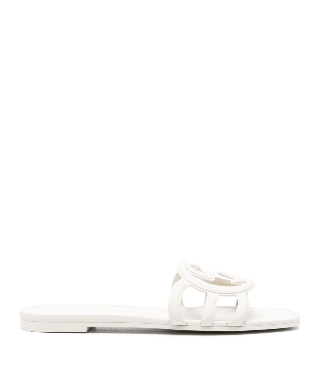 GUCCI Белые шлепанцы, фото 1