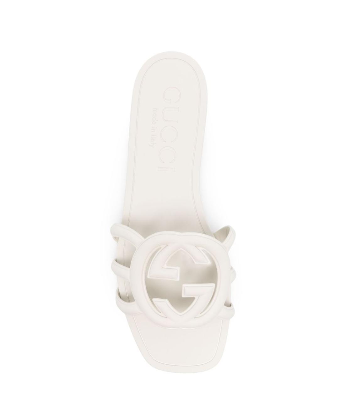 GUCCI Белые шлепанцы, фото 4