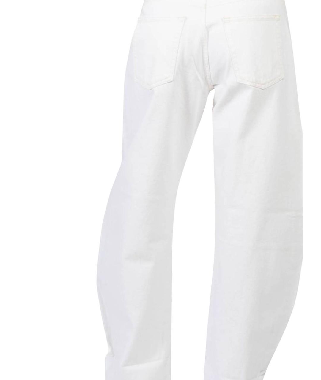 FRAME Бежевые хлопковые прямые джинсы, фото 3