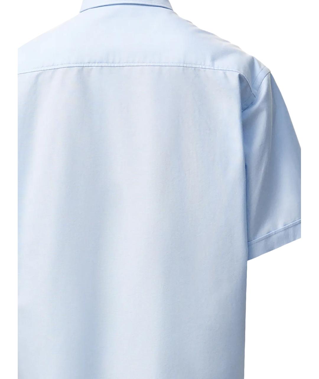 Ami Paris Голубая хлопковая кэжуал рубашка, фото 3