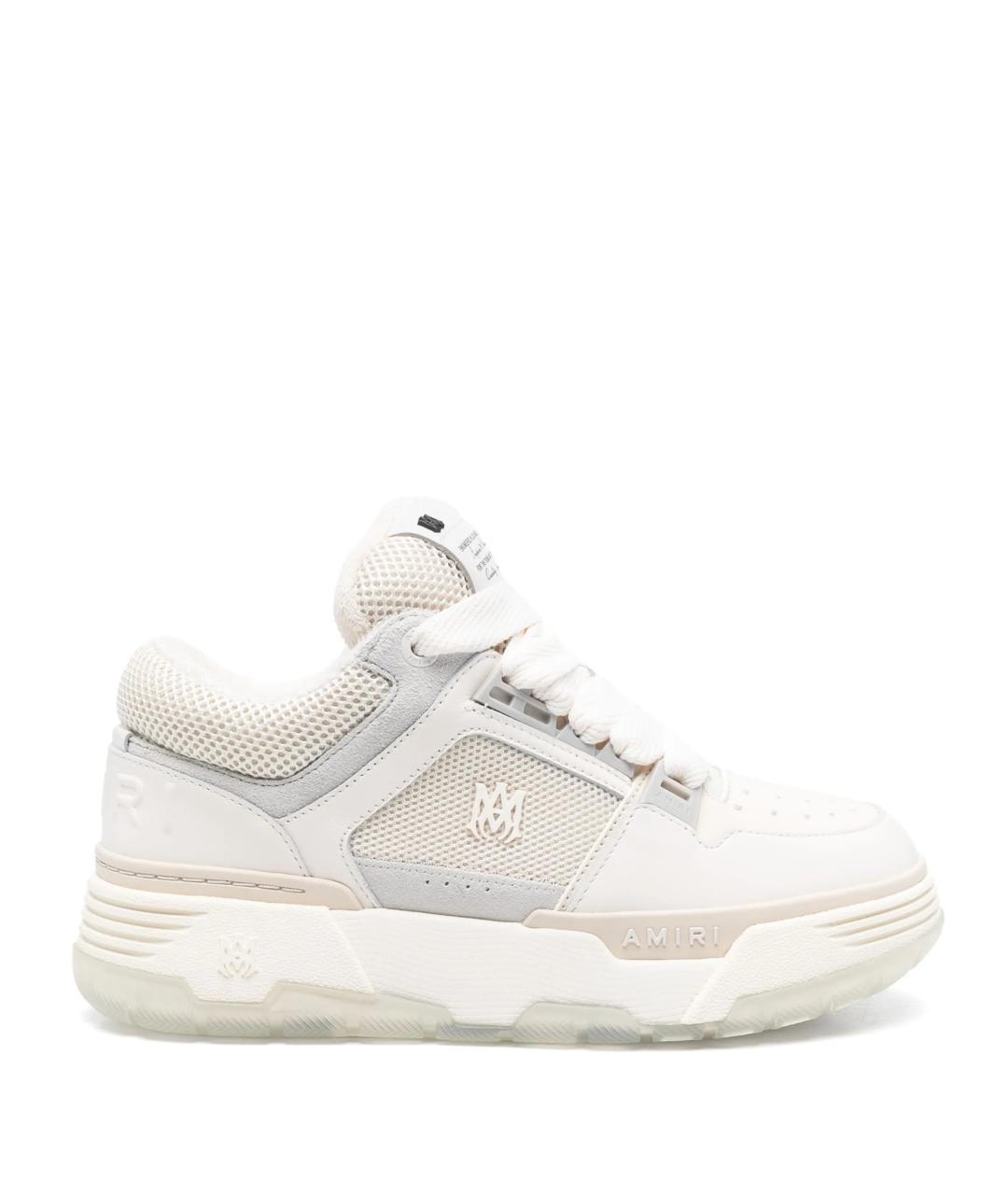 AMIRI Белые кожаные кроссовки, фото 1