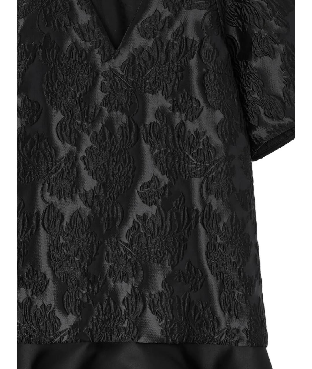 GANNI Черное полиэстеровое повседневное платье, фото 2