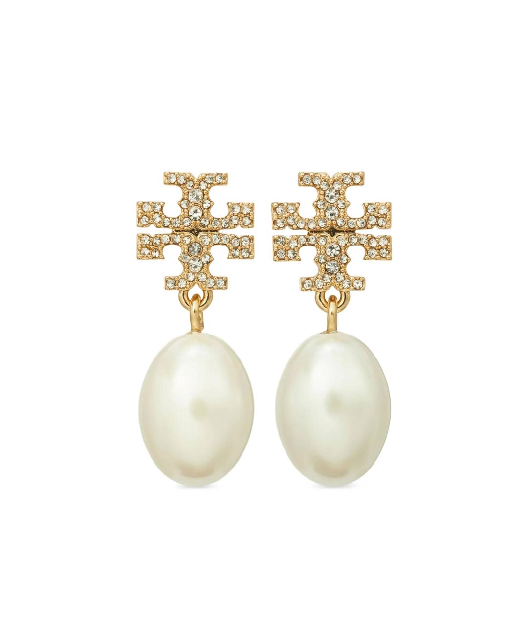 TORY BURCH Золотые металлические серьги, фото 1