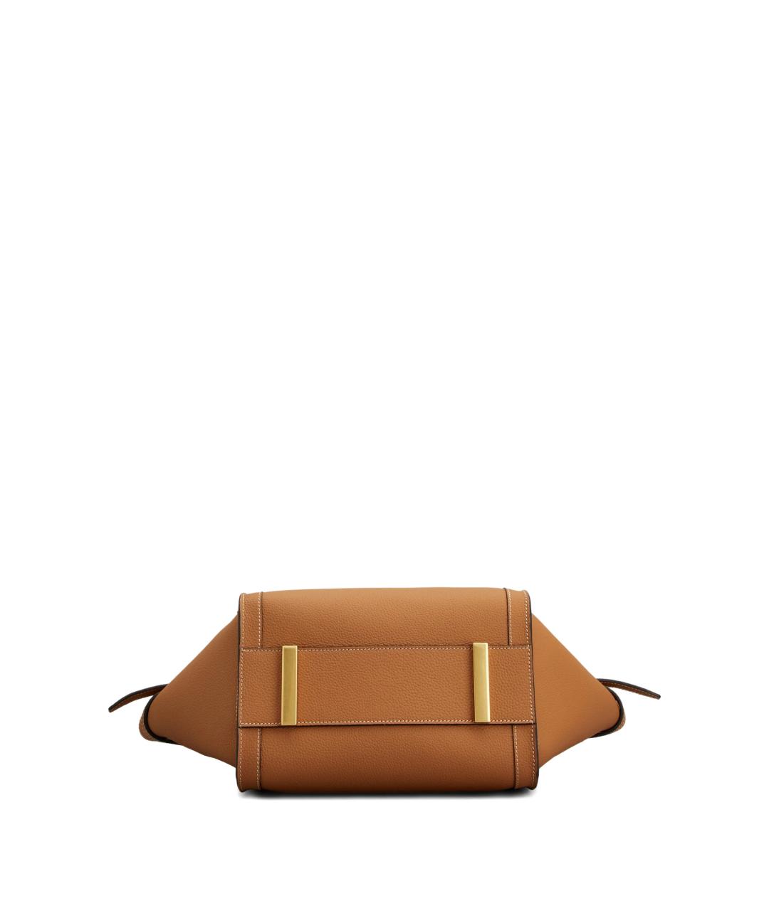 TOD'S Коричневая кожаная сумка тоут, фото 4