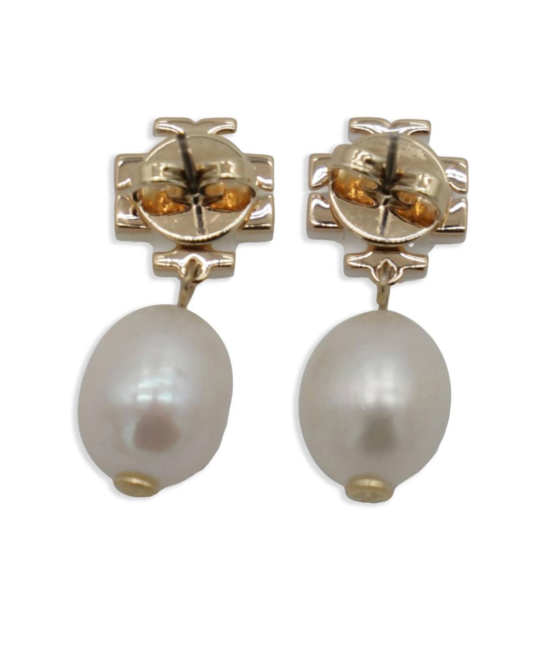 TORY BURCH Золотые металлические серьги, фото 2