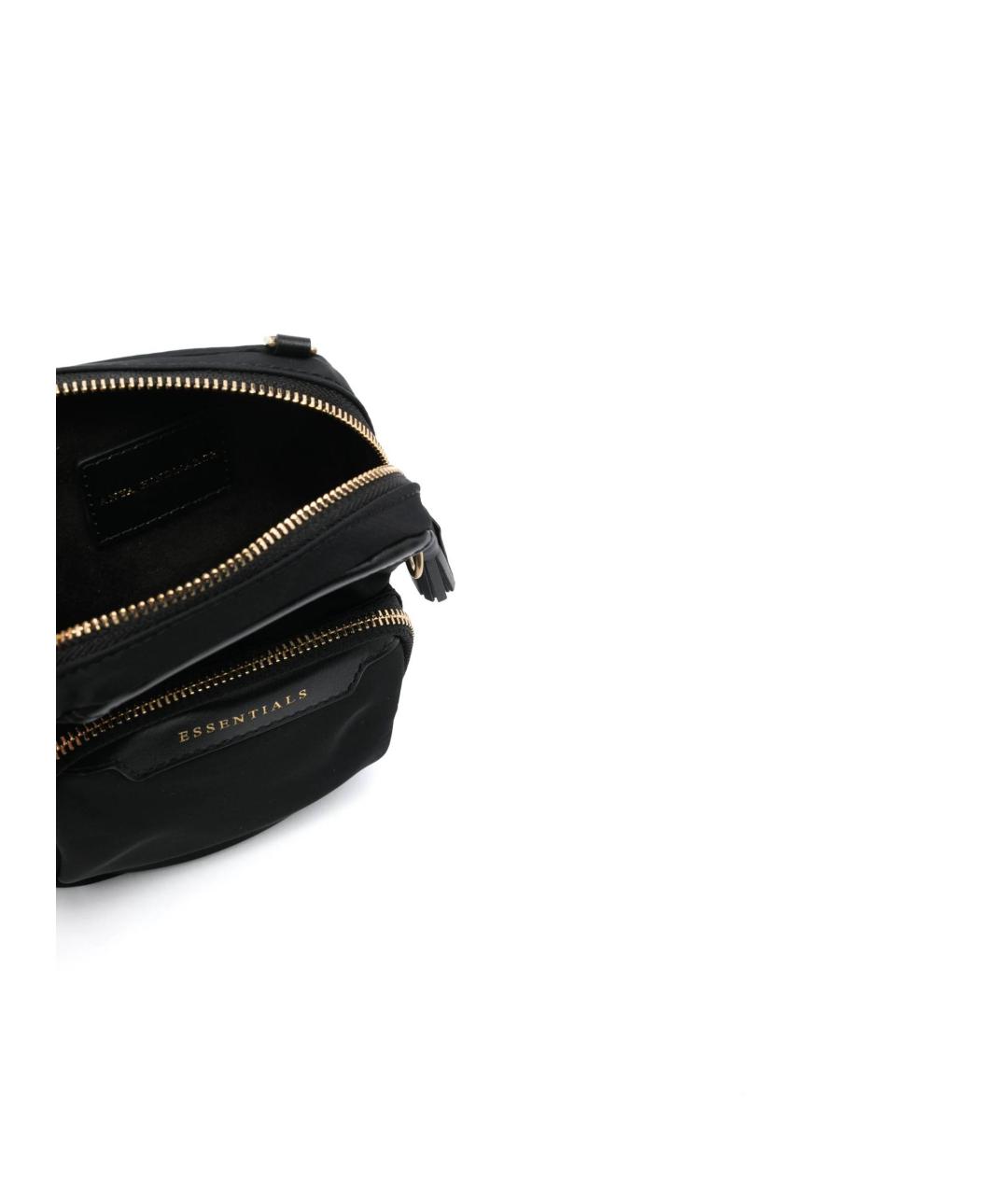 ANYA HINDMARCH Черная тканевая сумка через плечо, фото 4