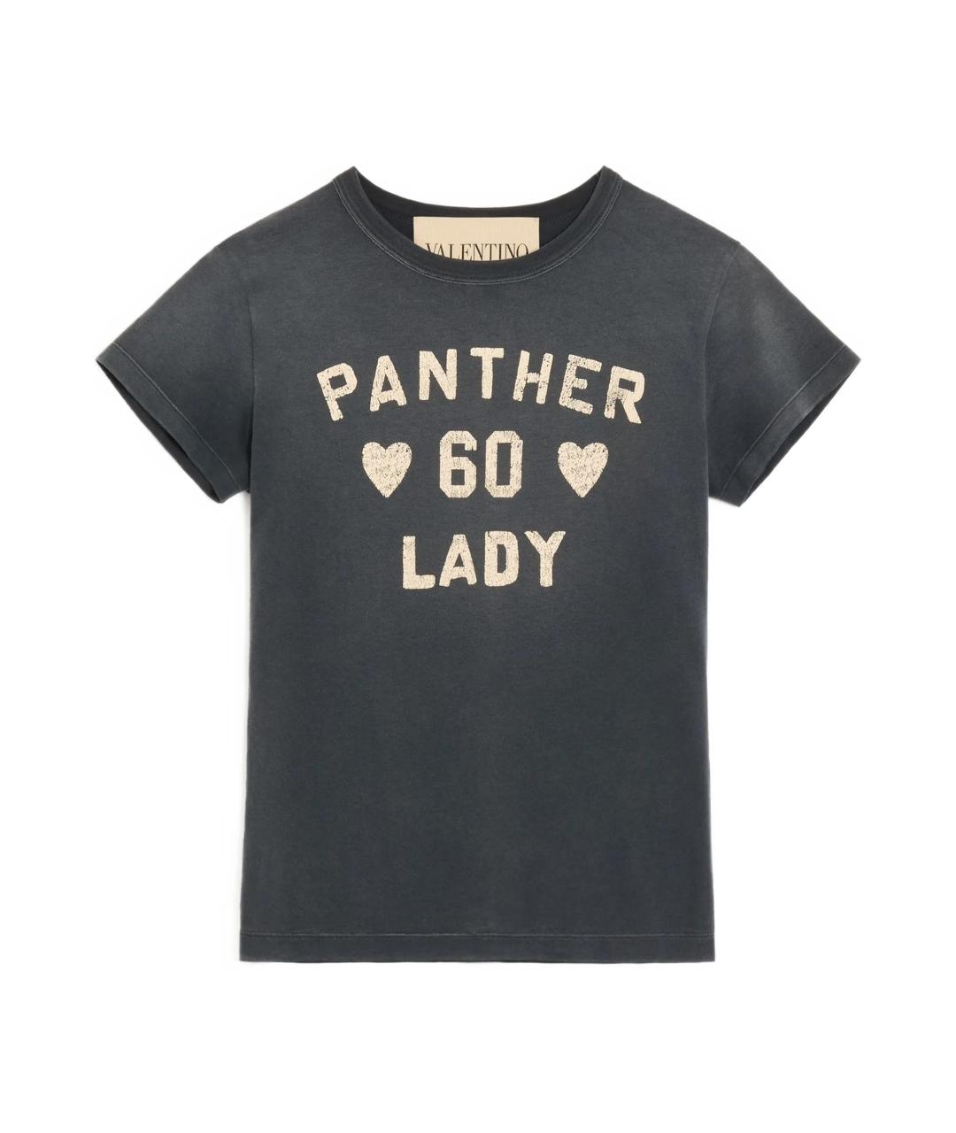 VALENTINO Серая хлопковая футболка, фото 1