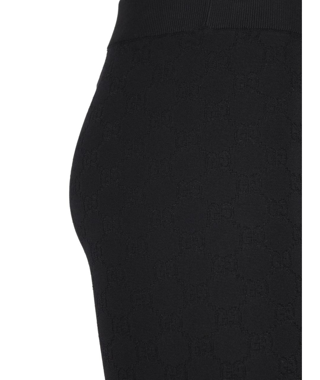 GUCCI Черные вискозные леггинсы и велосипедки, фото 4