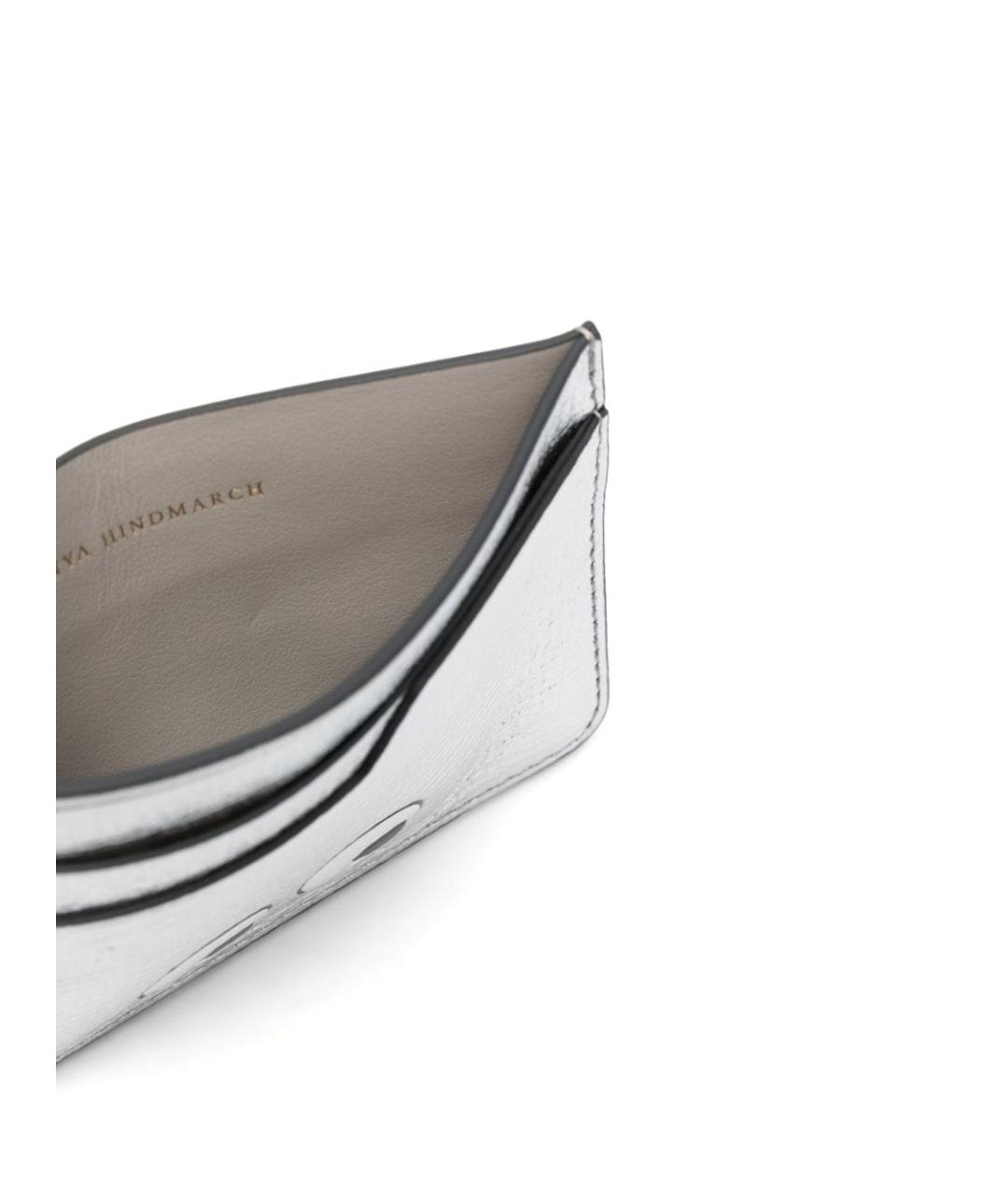 ANYA HINDMARCH Серебрянный кожаный кардхолдер, фото 2