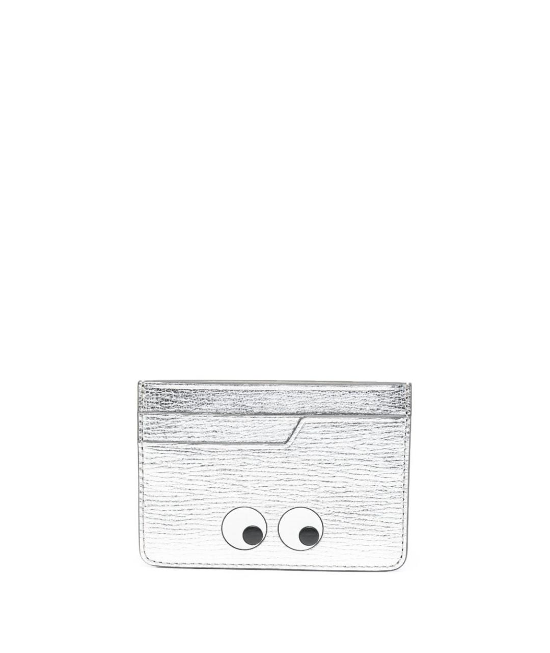 ANYA HINDMARCH Серебрянный кожаный кардхолдер, фото 1