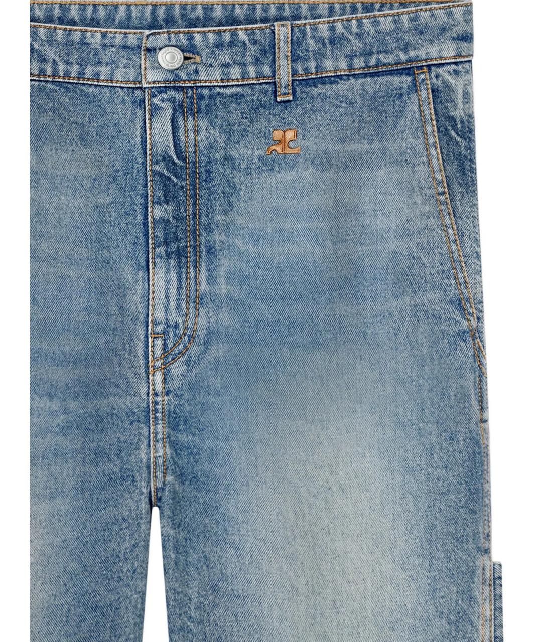 COURREGES Синие хлопковые шорты, фото 2