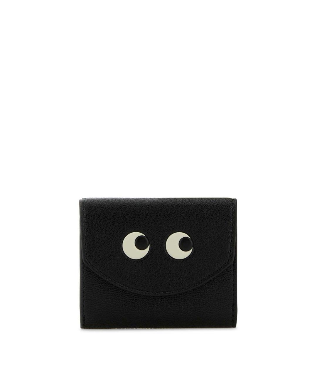 ANYA HINDMARCH Черный кожаный кошелек, фото 1