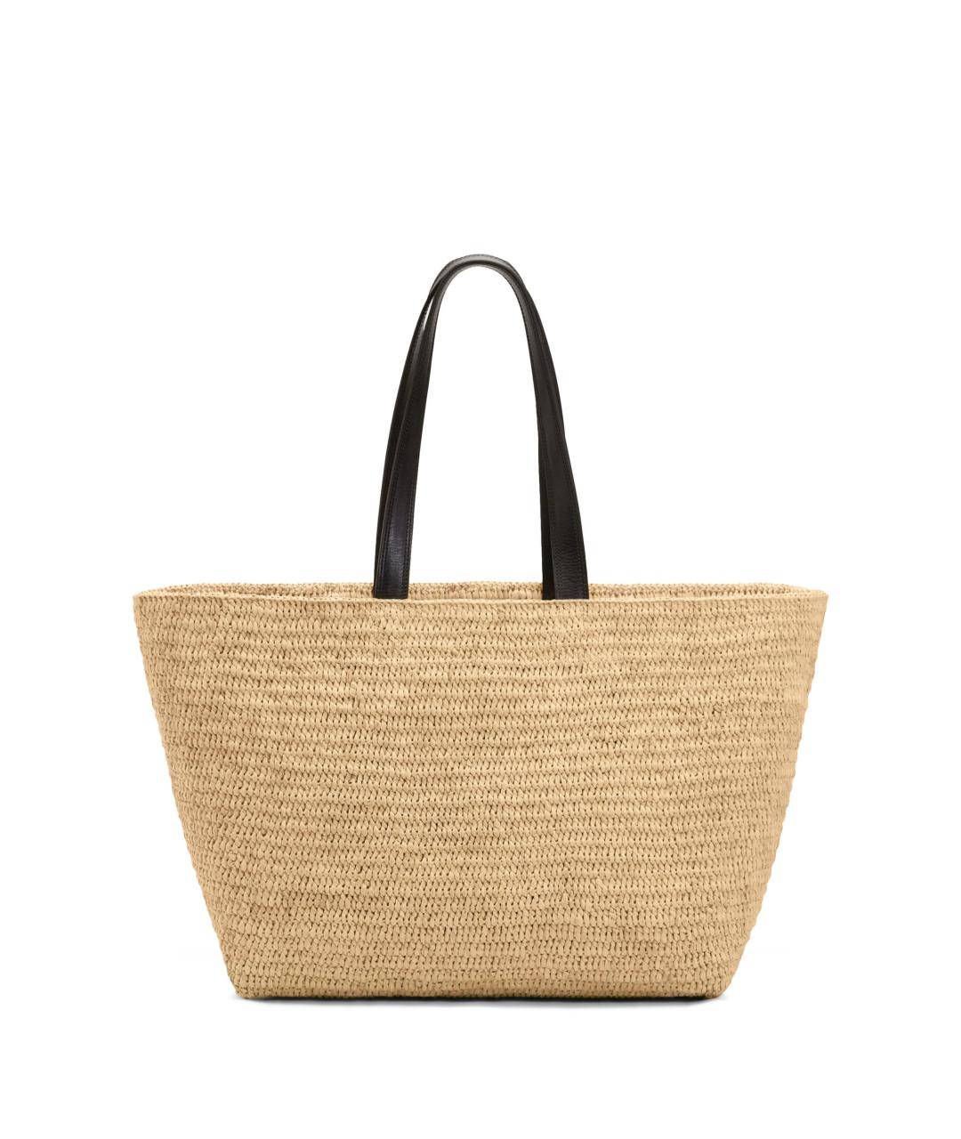 Ami Paris Бежевая пелетеная сумка тоут, фото 2