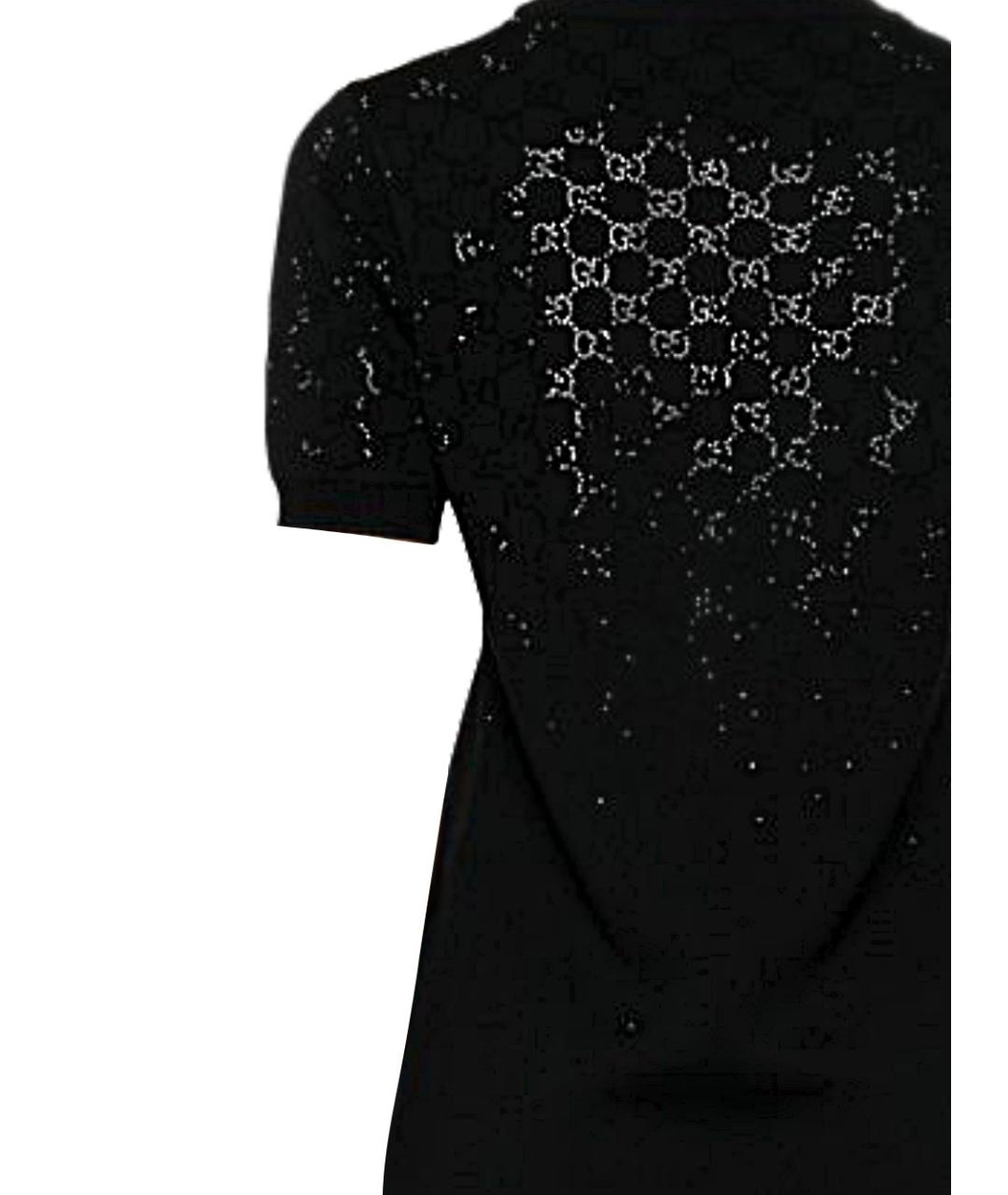 GUCCI Черное шерстяное коктейльное платье, фото 3