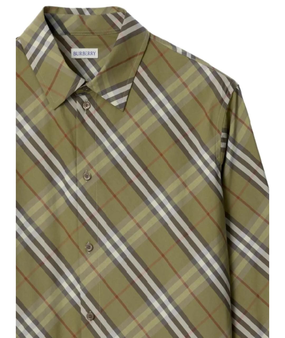 BURBERRY Мульти хлопковая кэжуал рубашка, фото 2