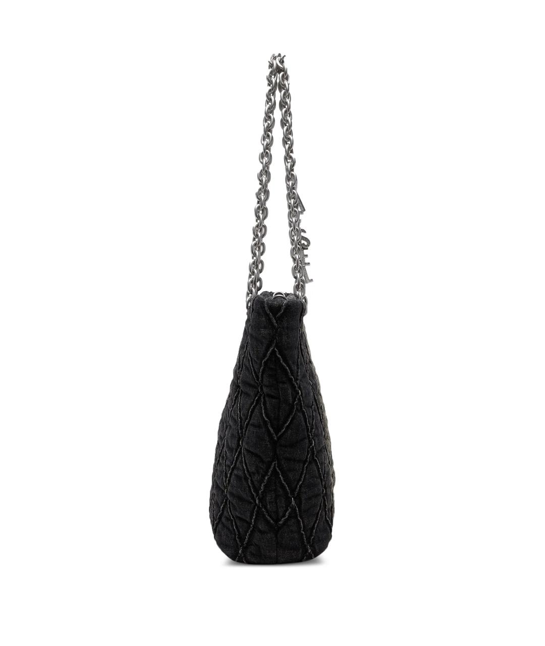 DIESEL Черная тканевая сумка тоут, фото 2