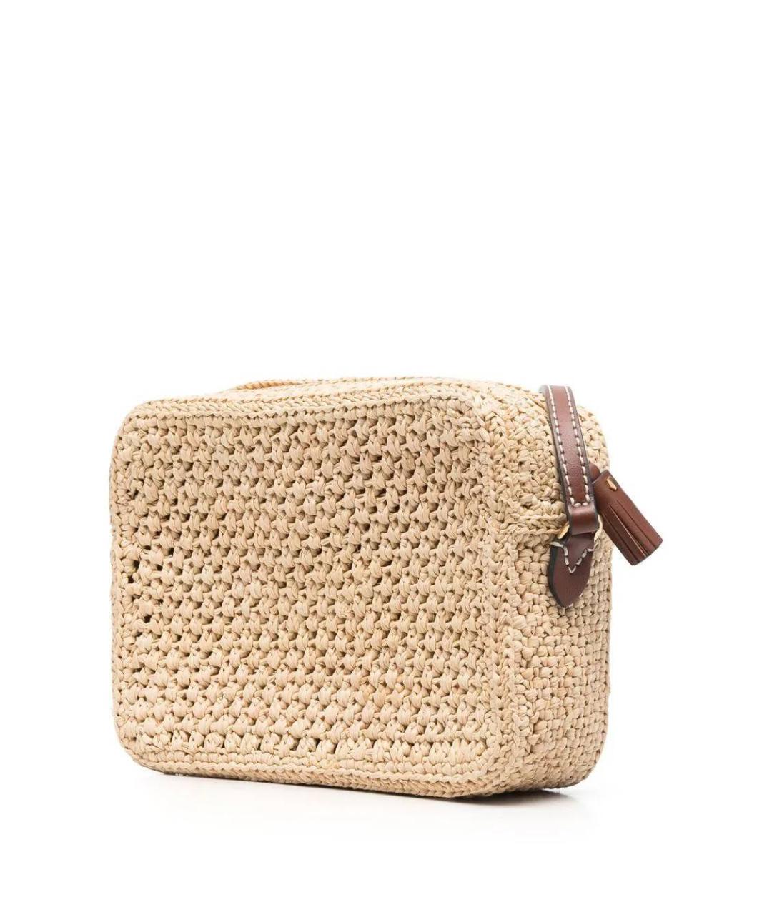ANYA HINDMARCH Бежевая пелетеная сумка через плечо, фото 2