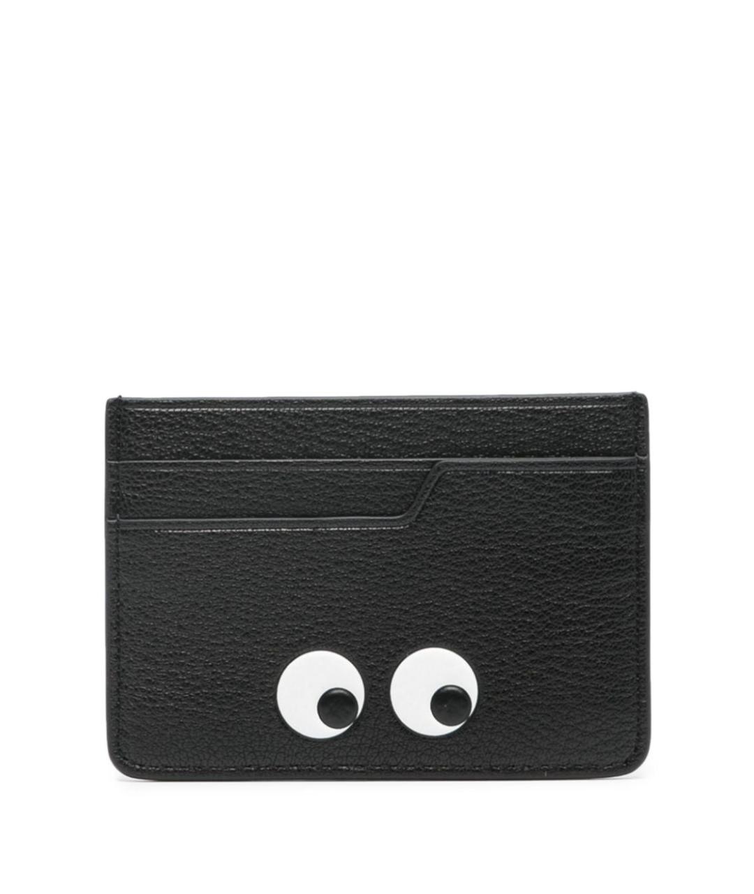 ANYA HINDMARCH Черный кожаный кардхолдер, фото 1