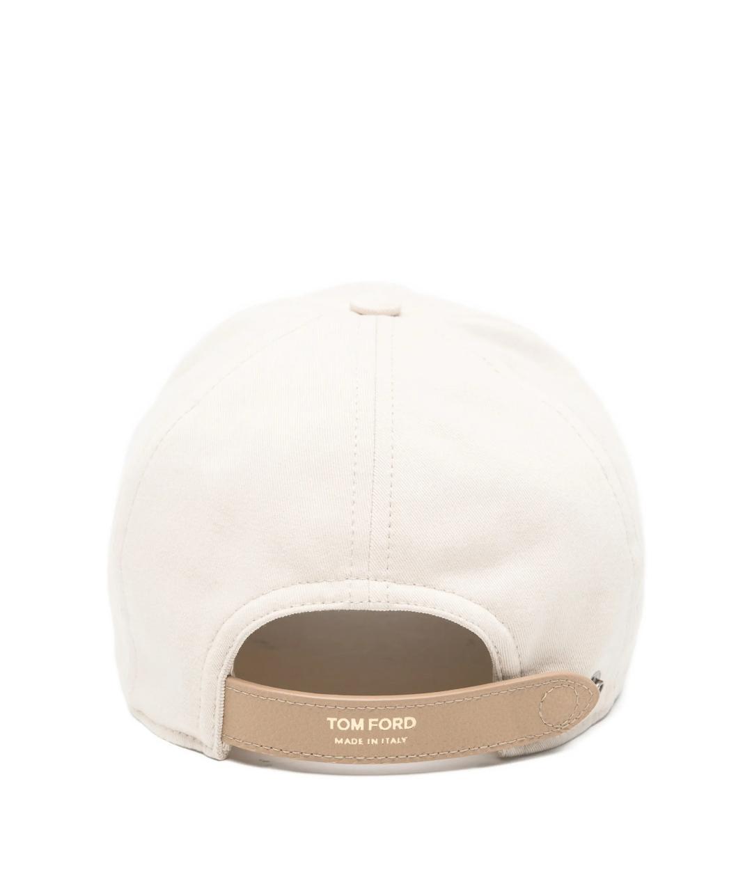 TOM FORD Белая хлопковая кепка/бейсболка, фото 3