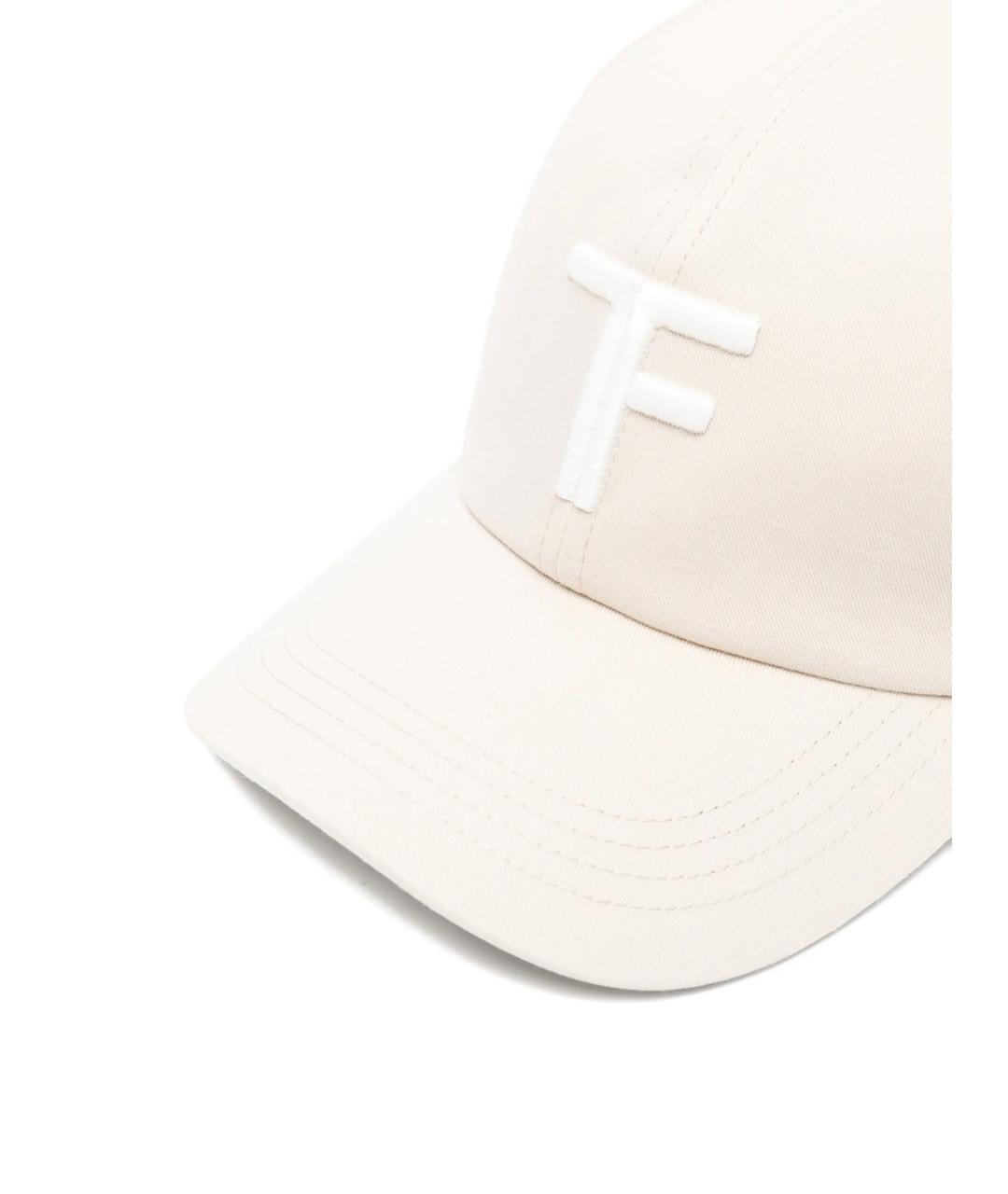TOM FORD Белая хлопковая кепка/бейсболка, фото 2