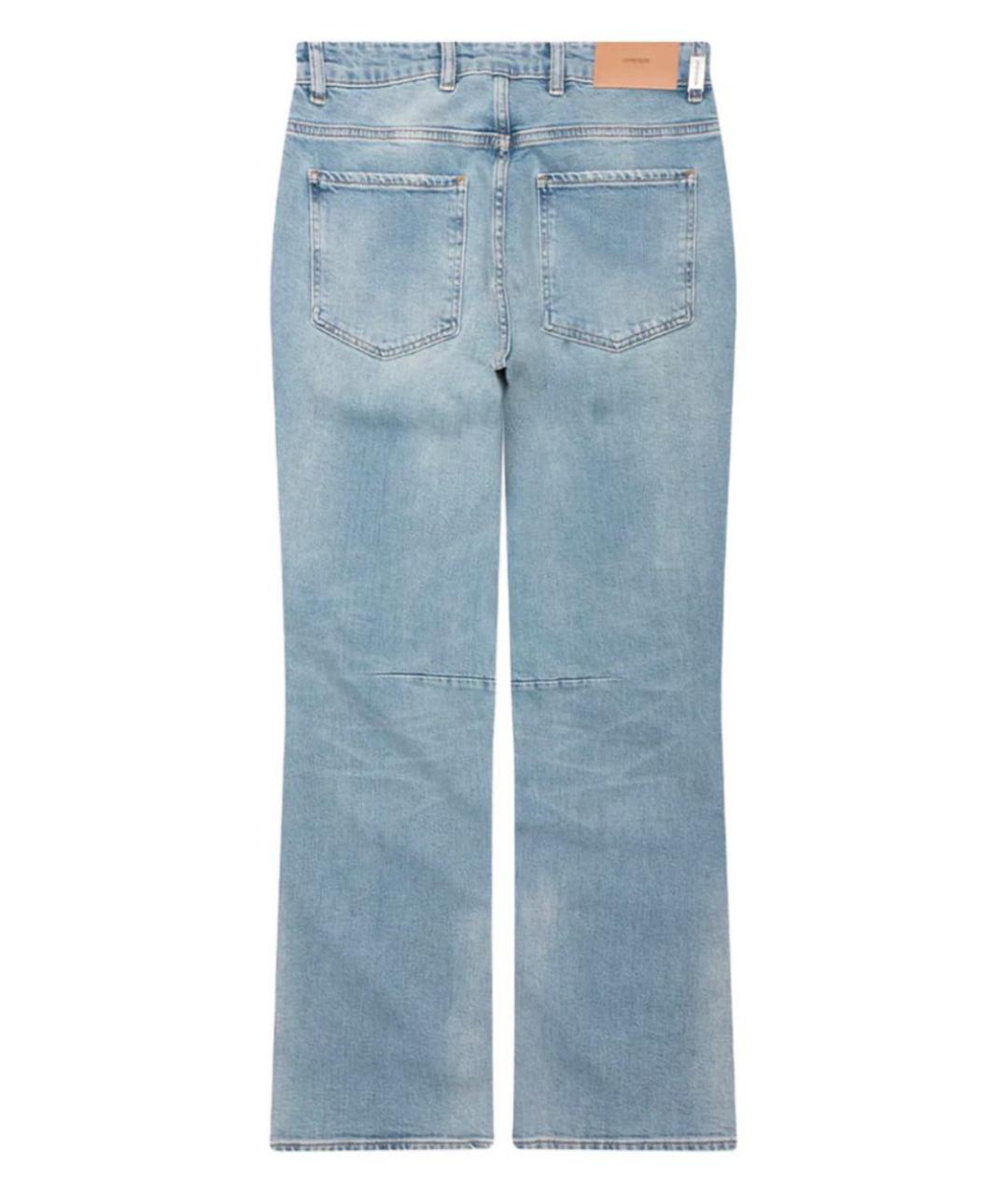 REPRESENT Голубые хлопковые прямые джинсы, фото 3