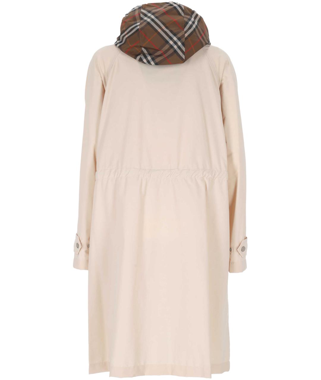 BURBERRY Бежевый полиамидовый тренч/плащ, фото 3