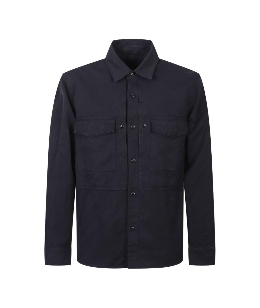 STONE ISLAND Синяя хлопковая кэжуал рубашка, фото 1