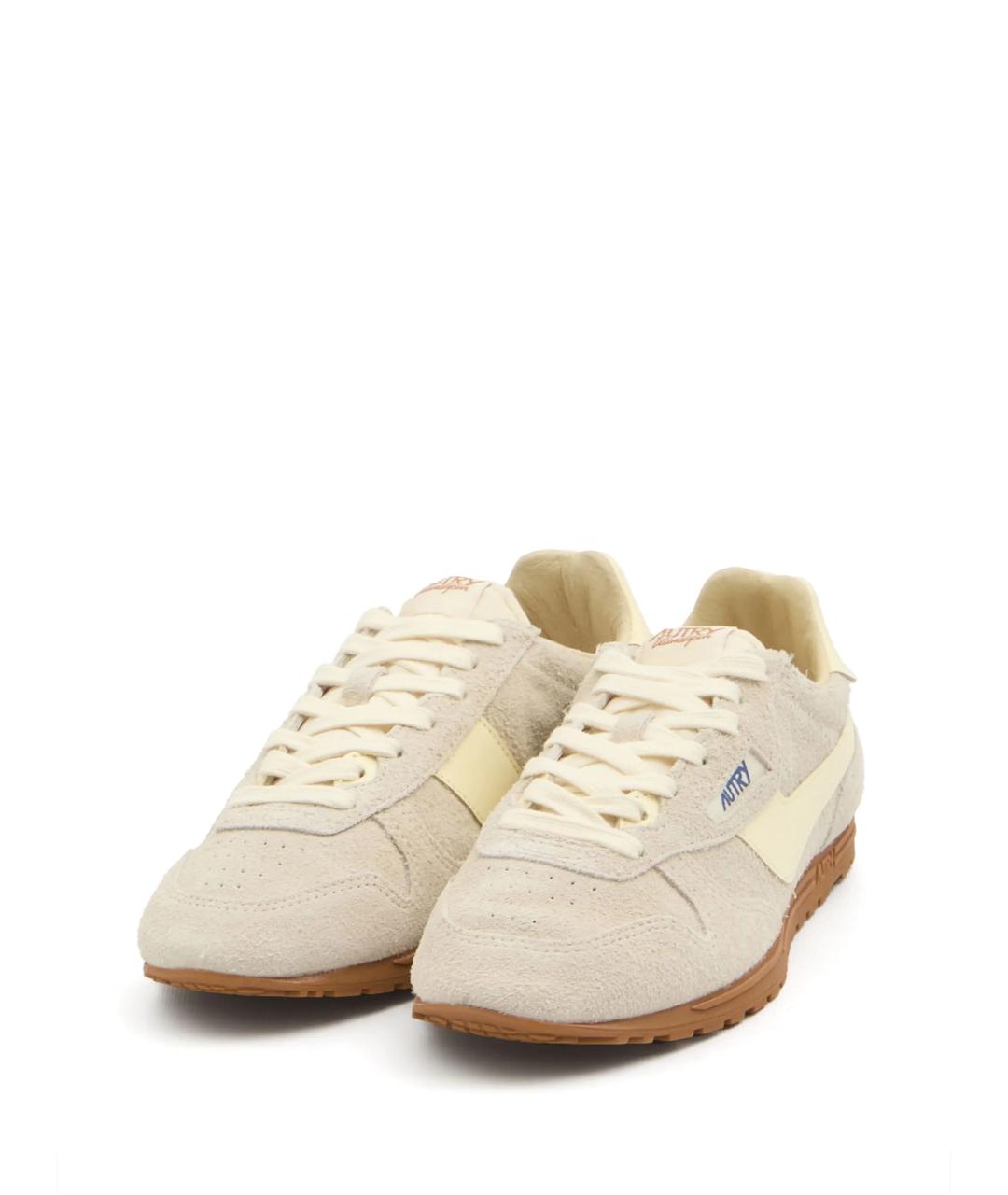 AUTRY Бежевые замшевые кеды, фото 4