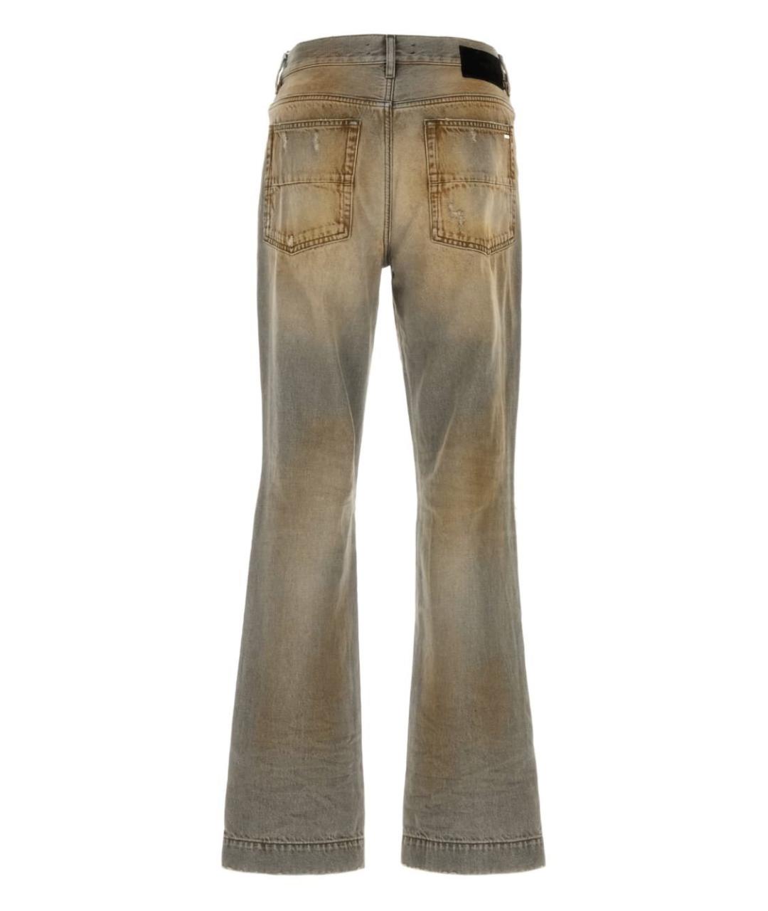 AMIRI Коричневые хлопковые джинсы скинни, фото 3