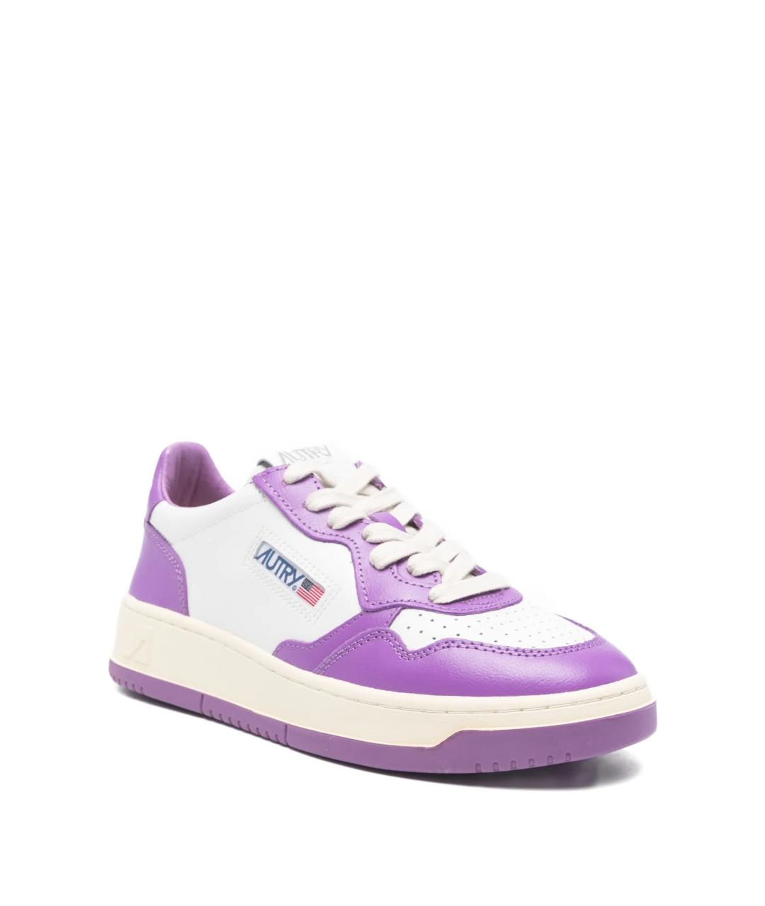 AUTRY Фиолетовые кожаные кеды, фото 2