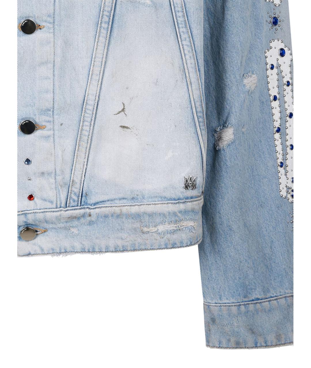 AMIRI Голубая хлопковая куртка, фото 3