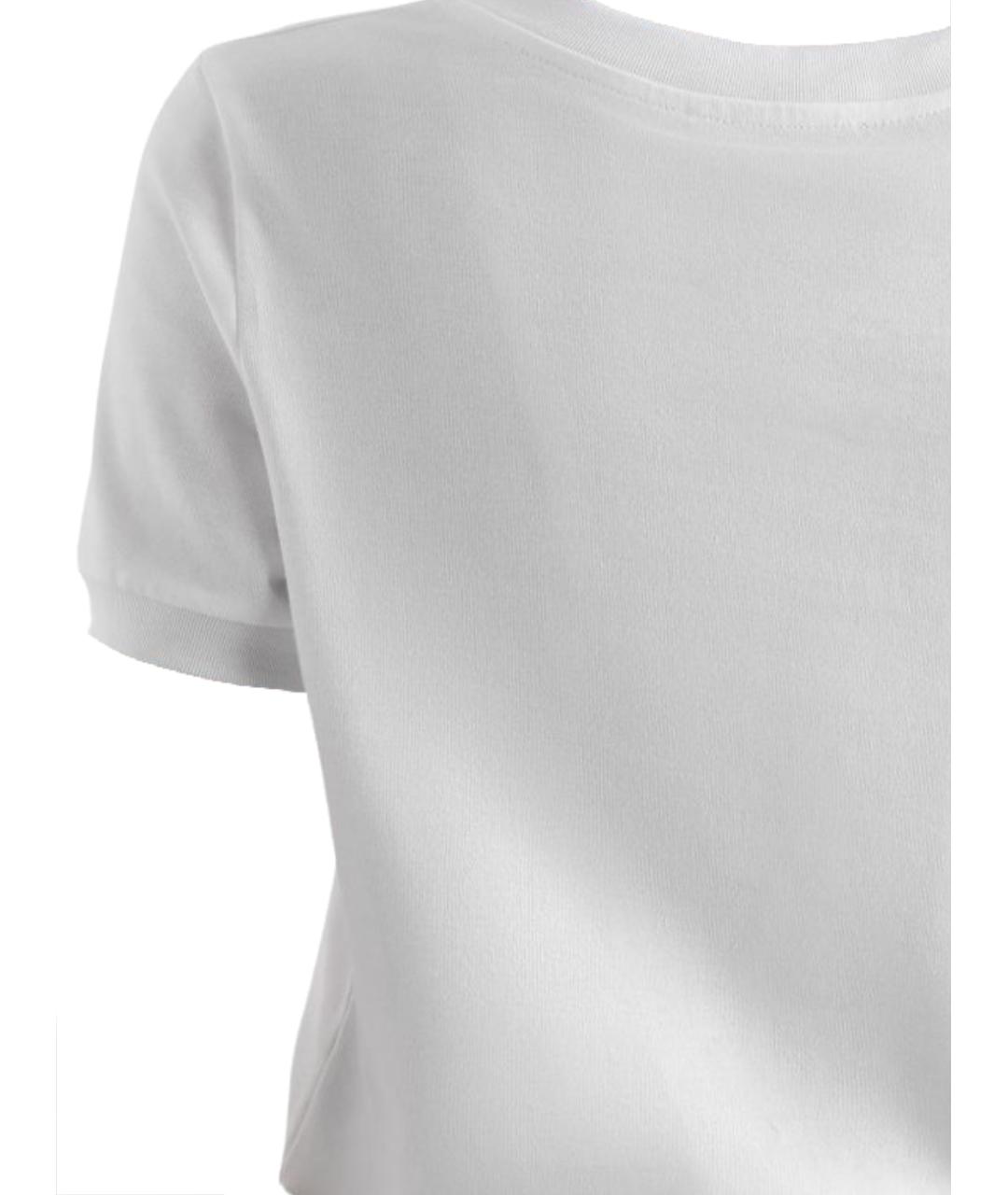 DOLCE&GABBANA Белая хлопковая футболка, фото 3