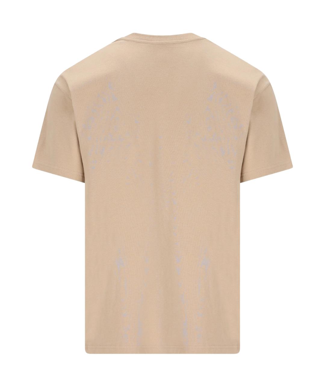 GIVENCHY Бежевая хлопковая футболка, фото 4