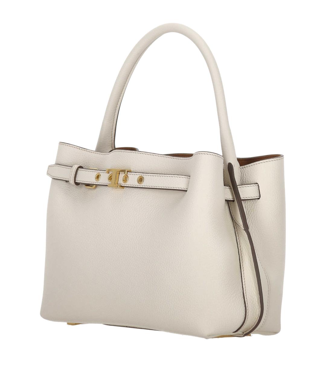 TOD'S Белая кожаная сумка через плечо, фото 2