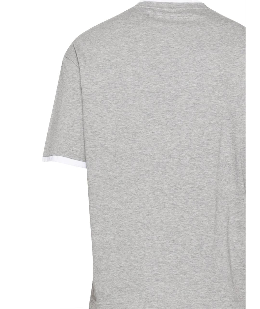 LARDINI Серая хлопковая футболка, фото 3