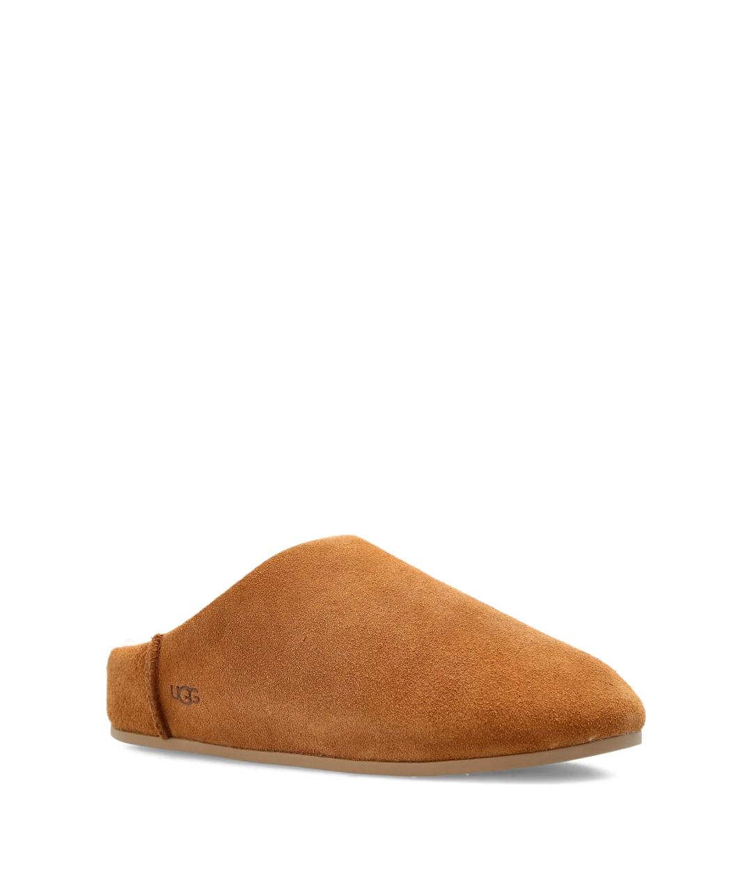 UGG AUSTRALIA Коричневые замшевые сабо, фото 2