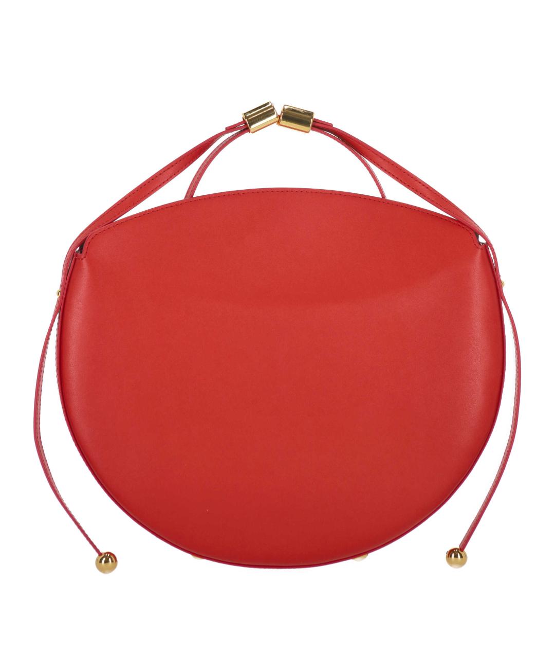 FURLA Красная кожаная сумка с короткими ручками, фото 3