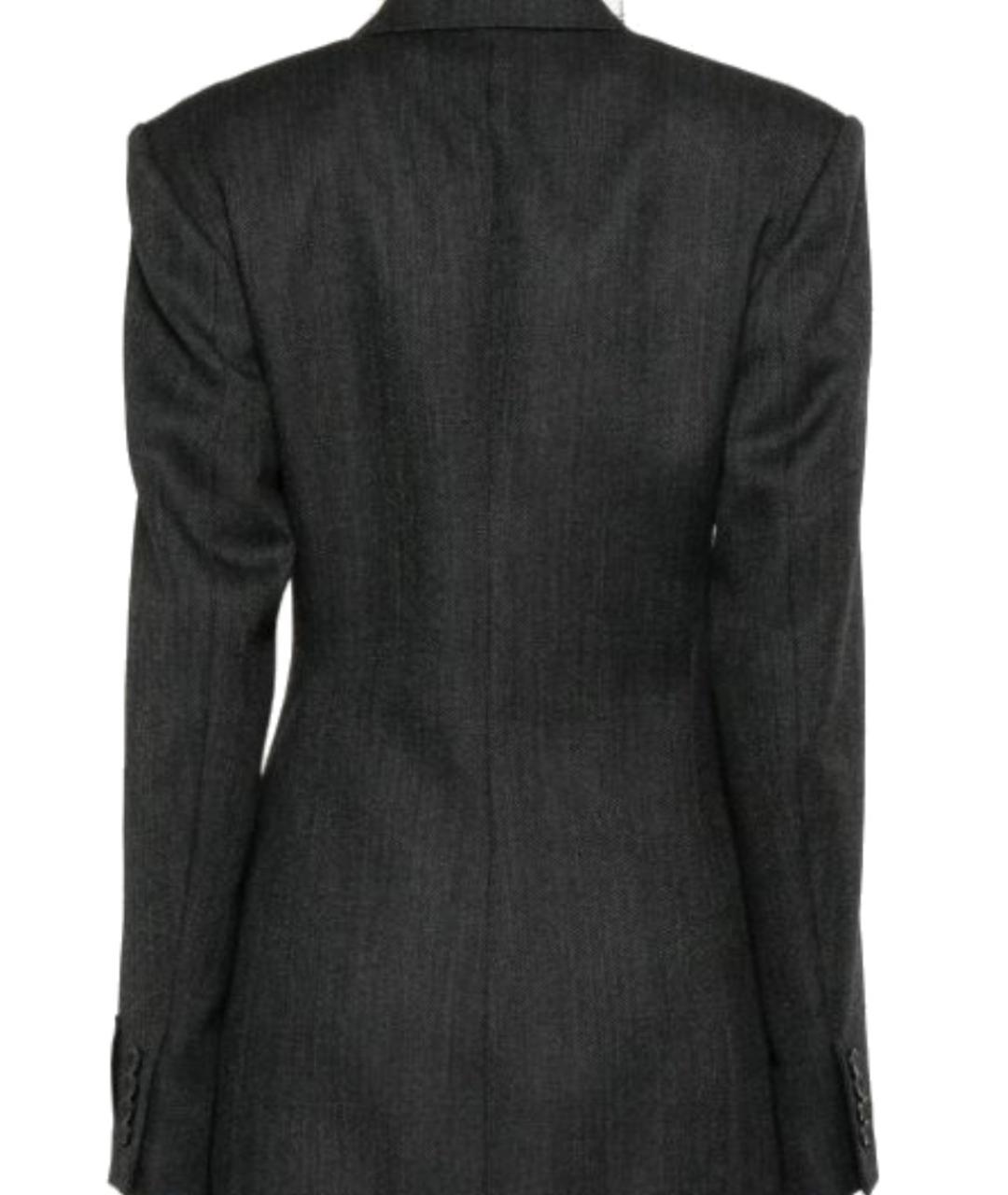 ALEXANDER WANG Серое шерстяное платье, фото 3