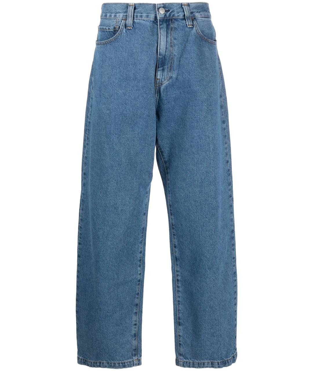 CARHARTT WIP Синие хлопковые прямые джинсы, фото 1