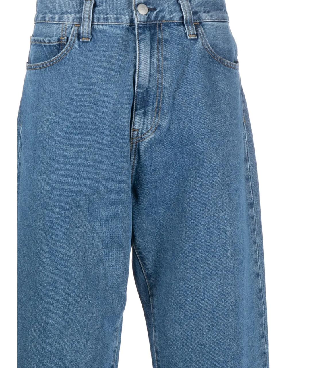 CARHARTT WIP Синие хлопковые прямые джинсы, фото 2