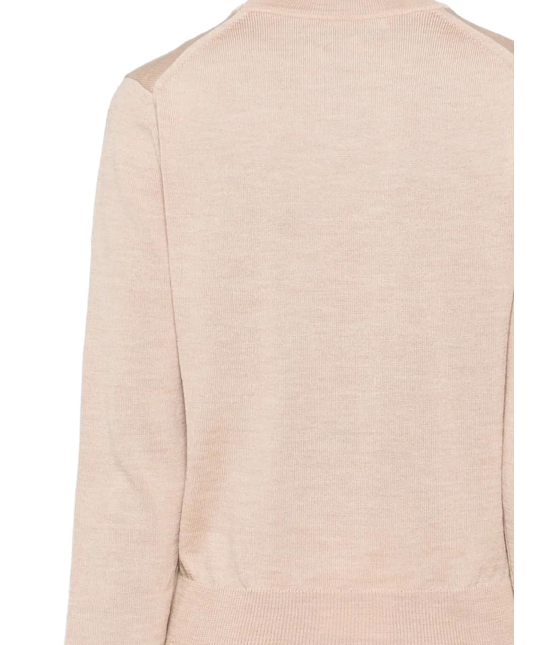 MAISON KITSUNE Бежевый шерстяной джемпер / свитер, фото 3