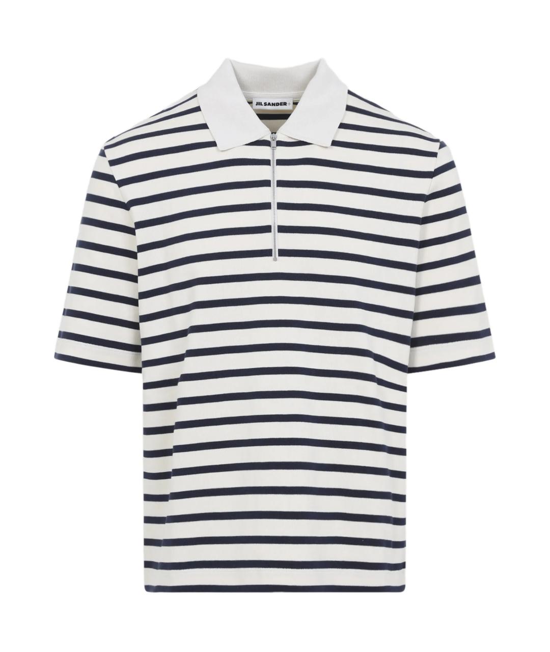 JIL SANDER Мульти хлопковое поло с коротким рукавом, фото 1