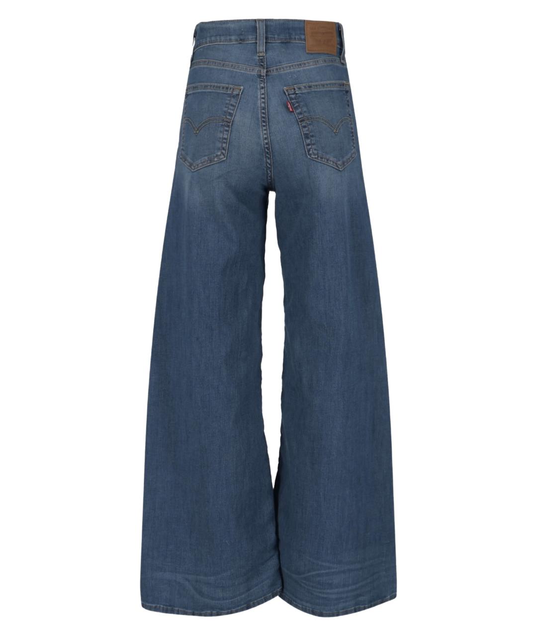 LEVI'S Синие хлопковые прямые джинсы, фото 3