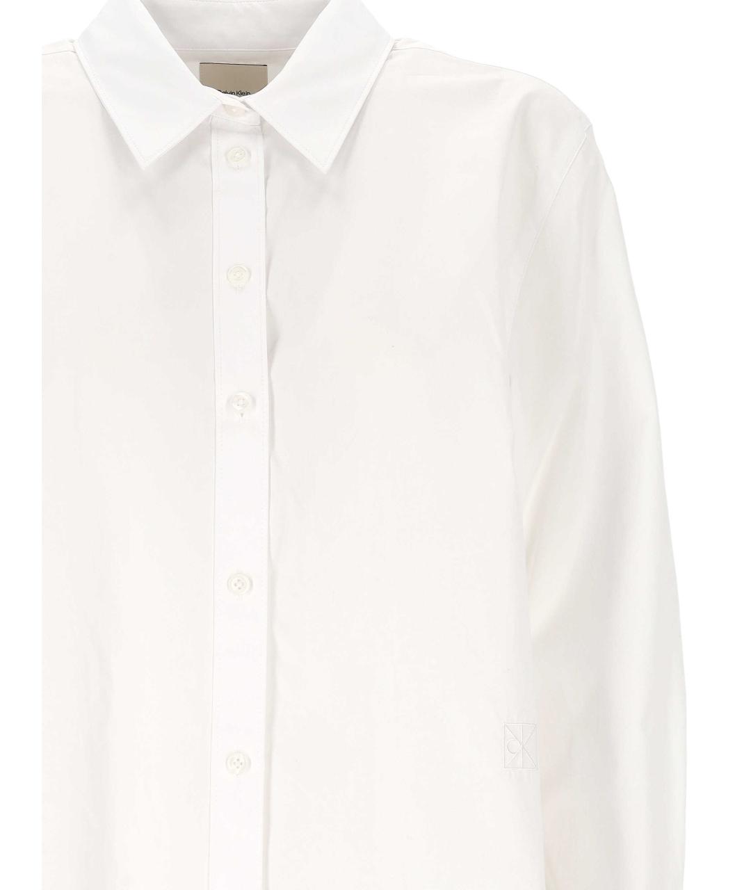 CALVIN KLEIN Белая хлопковая рубашка, фото 2