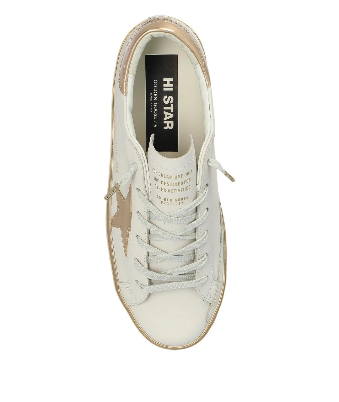 GOLDEN GOOSE DELUXE BRAND Белые кожаные кеды, фото 4