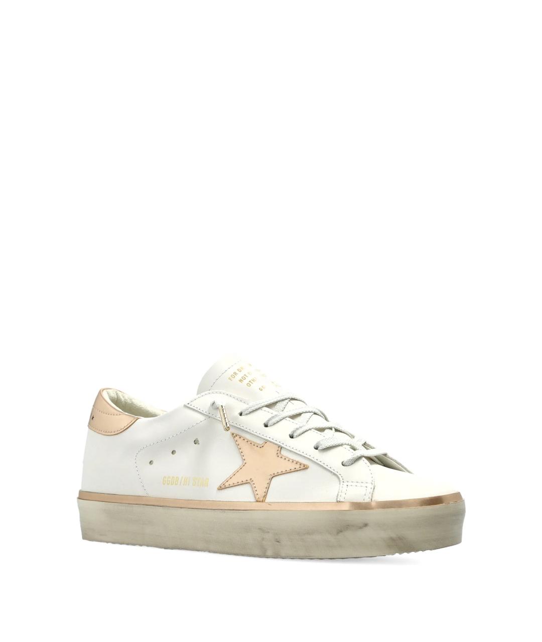 GOLDEN GOOSE DELUXE BRAND Белые кожаные кеды, фото 2