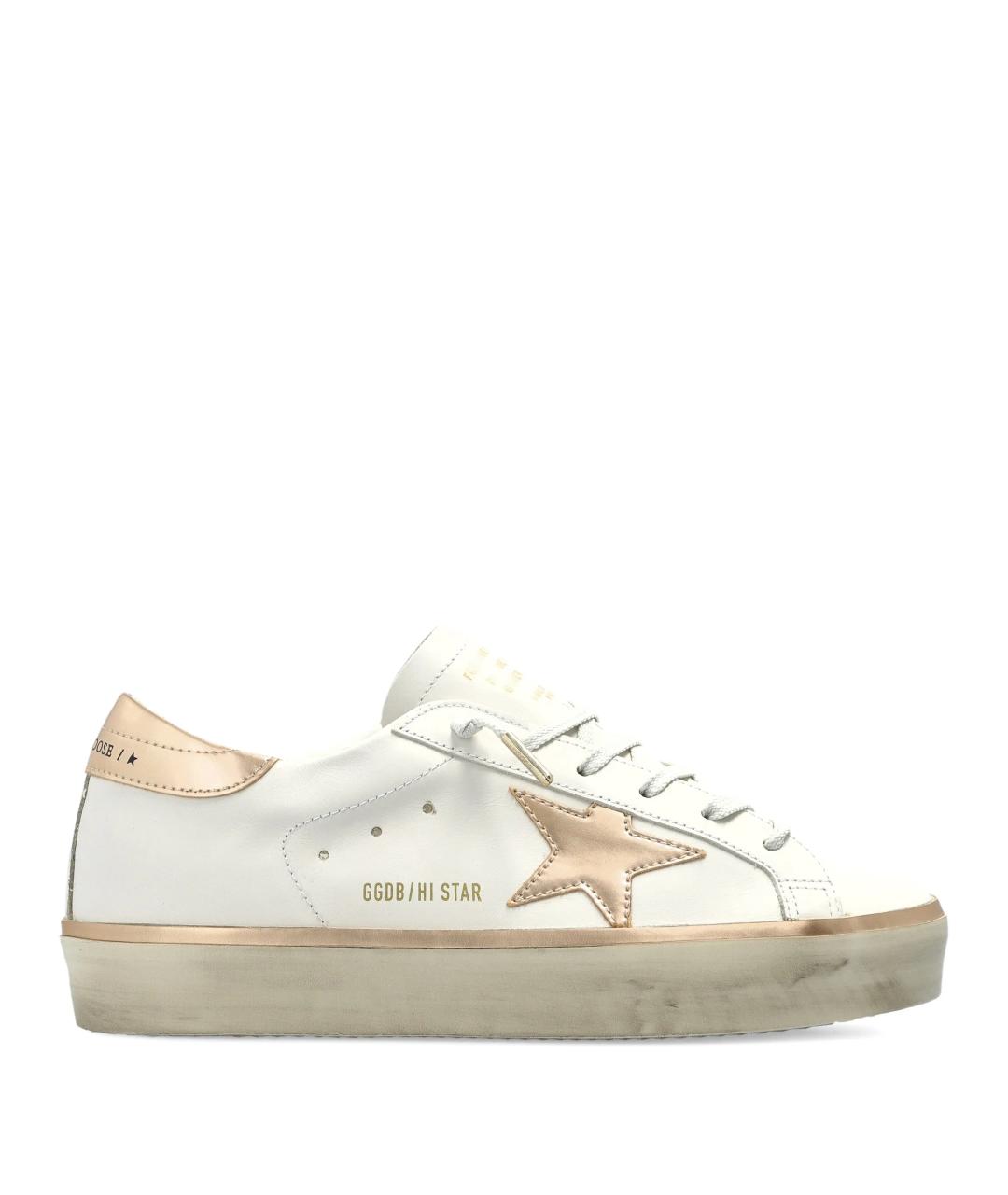 GOLDEN GOOSE DELUXE BRAND Белые кожаные кеды, фото 1