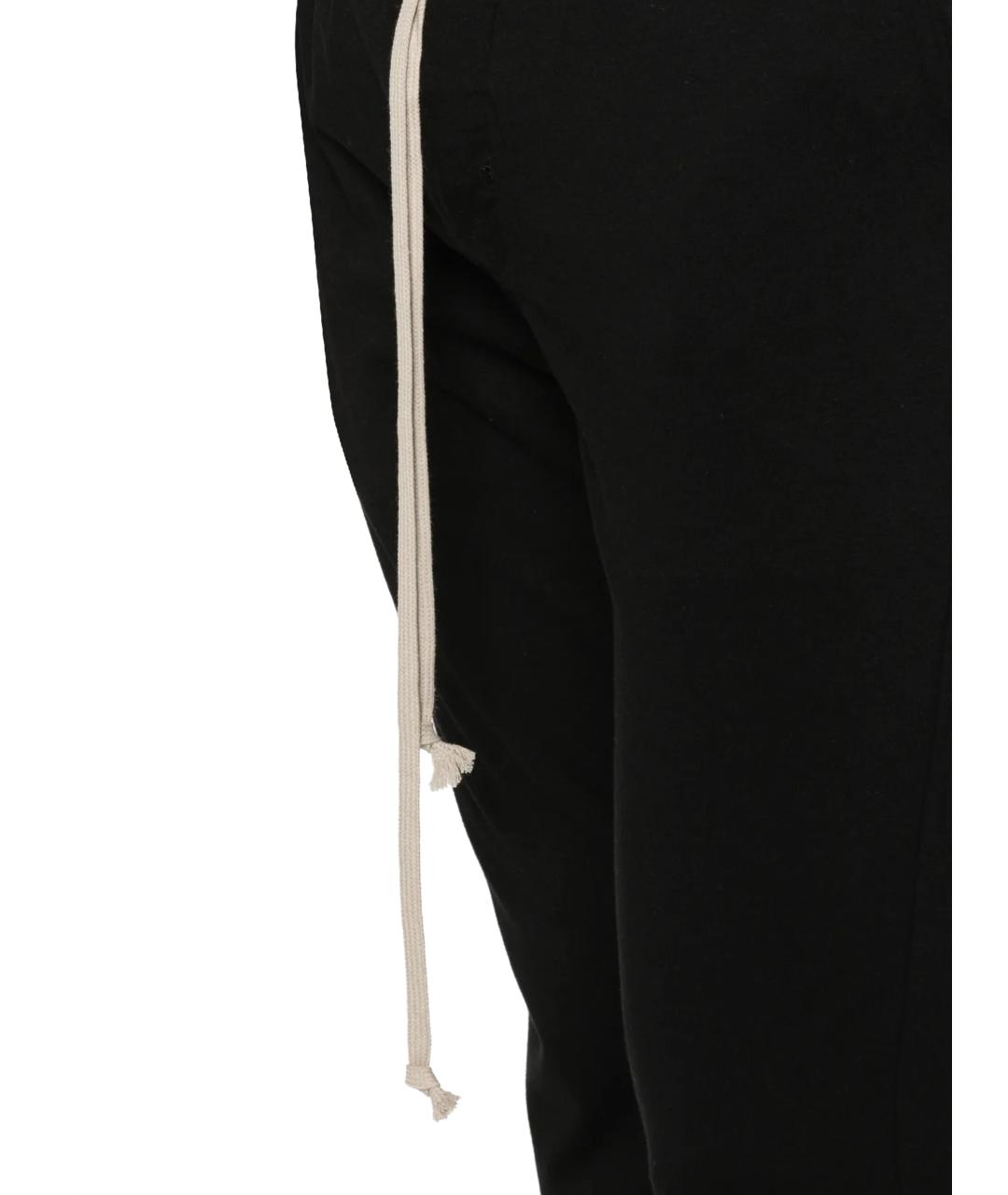 RICK OWENS DRKSHDW Черные хлопковые повседневные брюки, фото 2