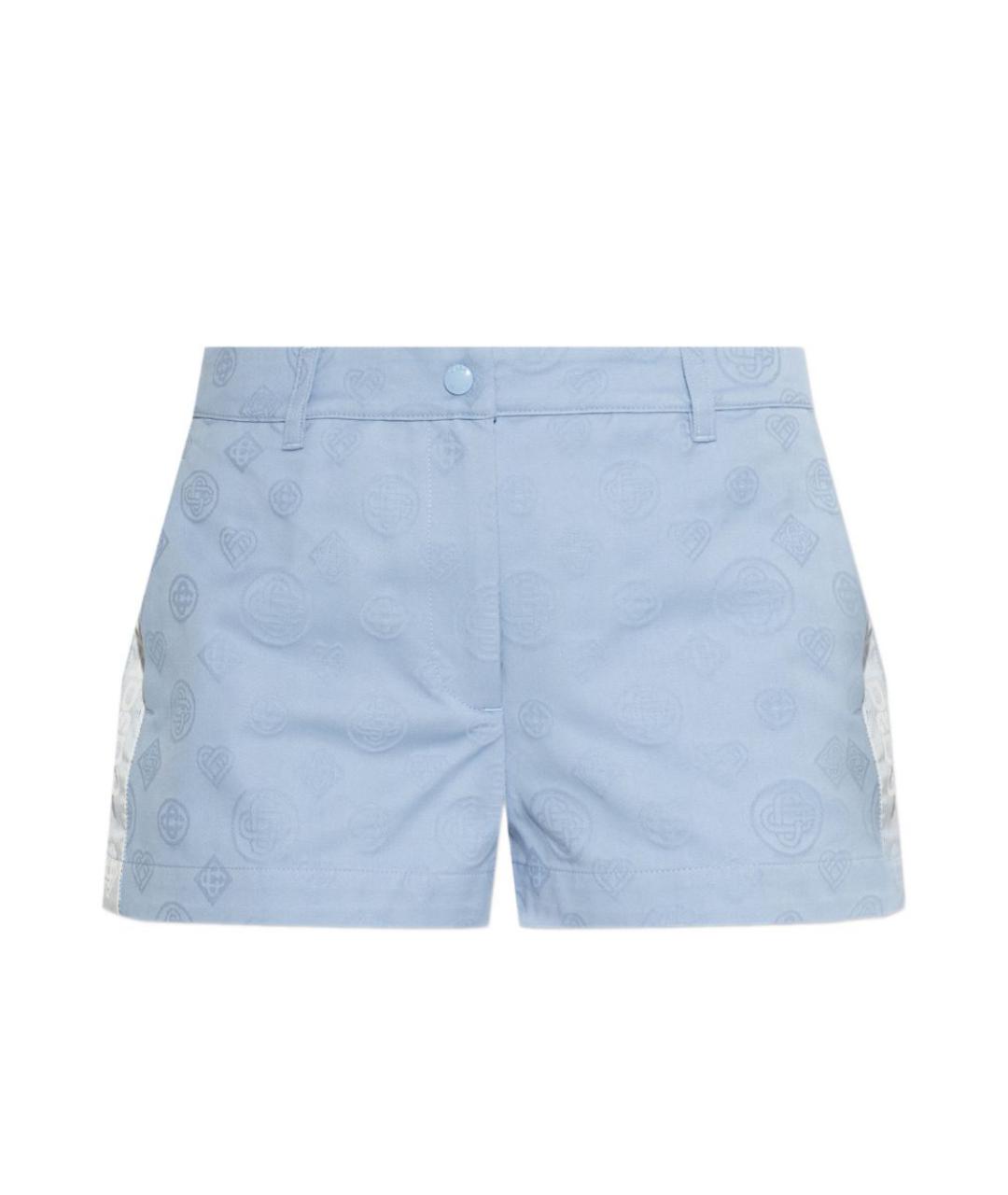 CASABLANCA Голубые хлопковые шорты, фото 1